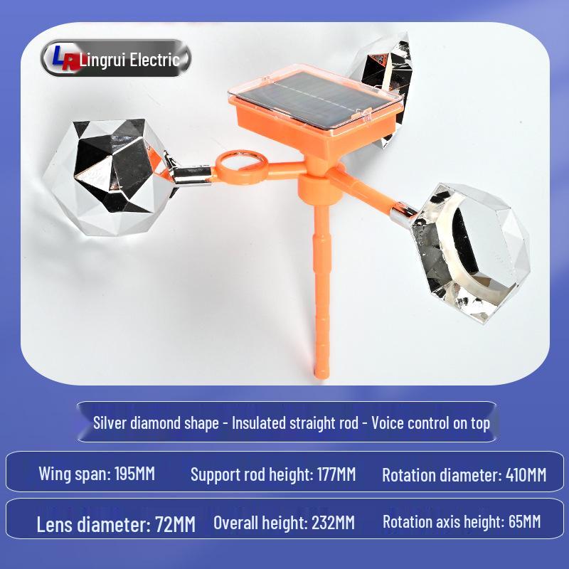 

Windmill Solar Bird Repeller: Outdoor Bird Scaring Device for Farmland, Orchard & Fish Pond