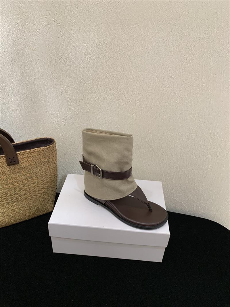 

Ретро гонконгский стиль 2025 лето новая мода крутые ботинки повседневные ремешок с пряжкой мысок интернет-знаменитость универсальные короткие ботинки танкетка обувь 40 коричневый