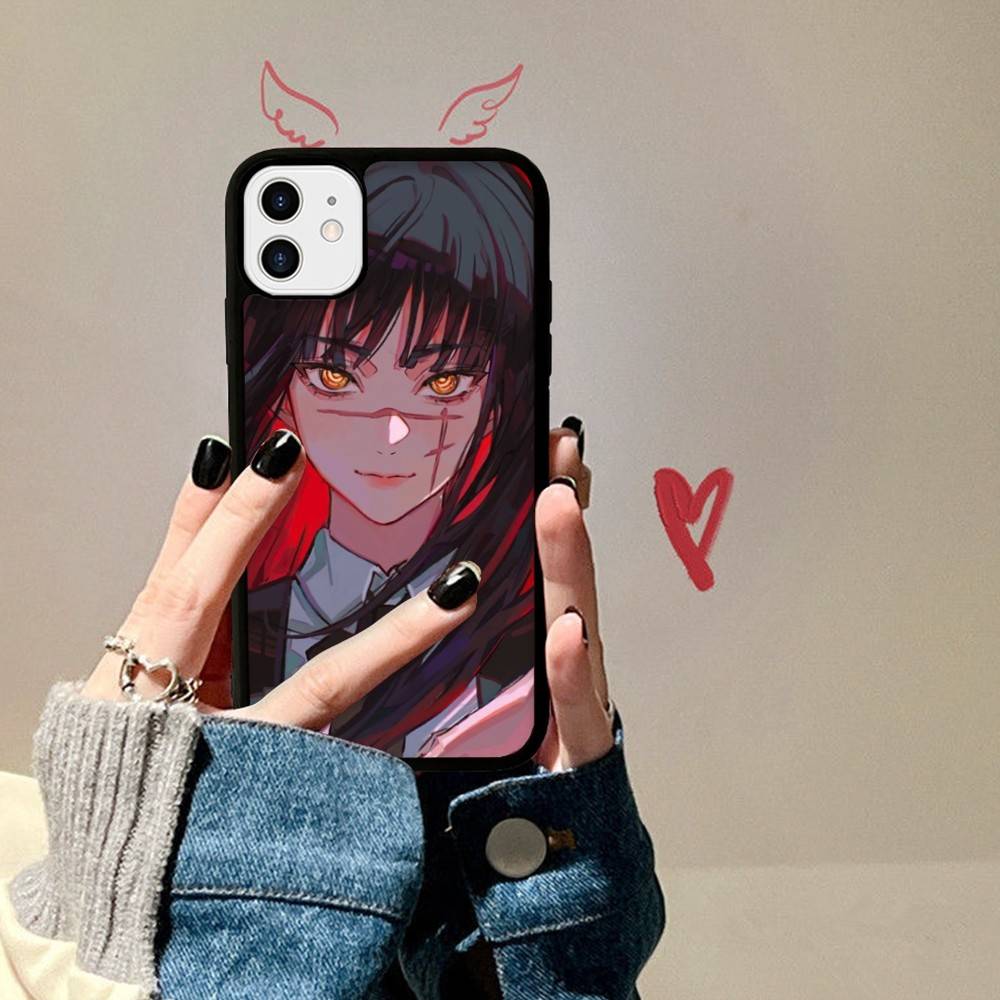 Asa Mitaka Chainsaw Man Anime Manga Phone Case For IPhone 17 16 15 14 13 Plus 12 11 Pro Max PC+TPU Cases Back Cover