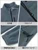 YSENTO Fleece Casual Coat with Stand Thick Windproof Outerwear with Lightweight Warmth for Outdoor Grayish Size L Men's Jacket, Zip-Up Collar,