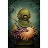 Vintage Tin Sign Diver Submarine Nautical Metal Poster Wall Art Decor For Home Bar Office