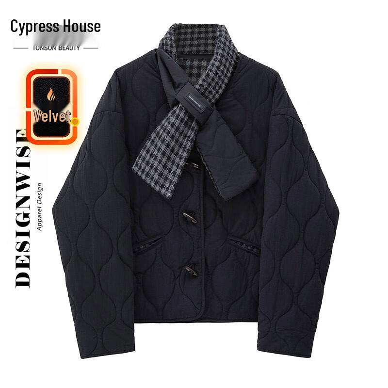 

Женская стеганая куртка Cypress в клетку пэчворк XL