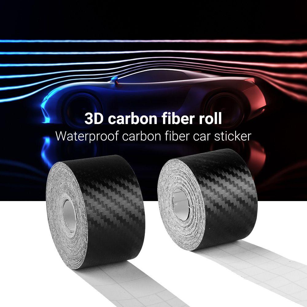 Body Sticker DIY Paste Protector Strip Anti Scratch Tape Protection Film 3D Carbon Fiber Sticker
