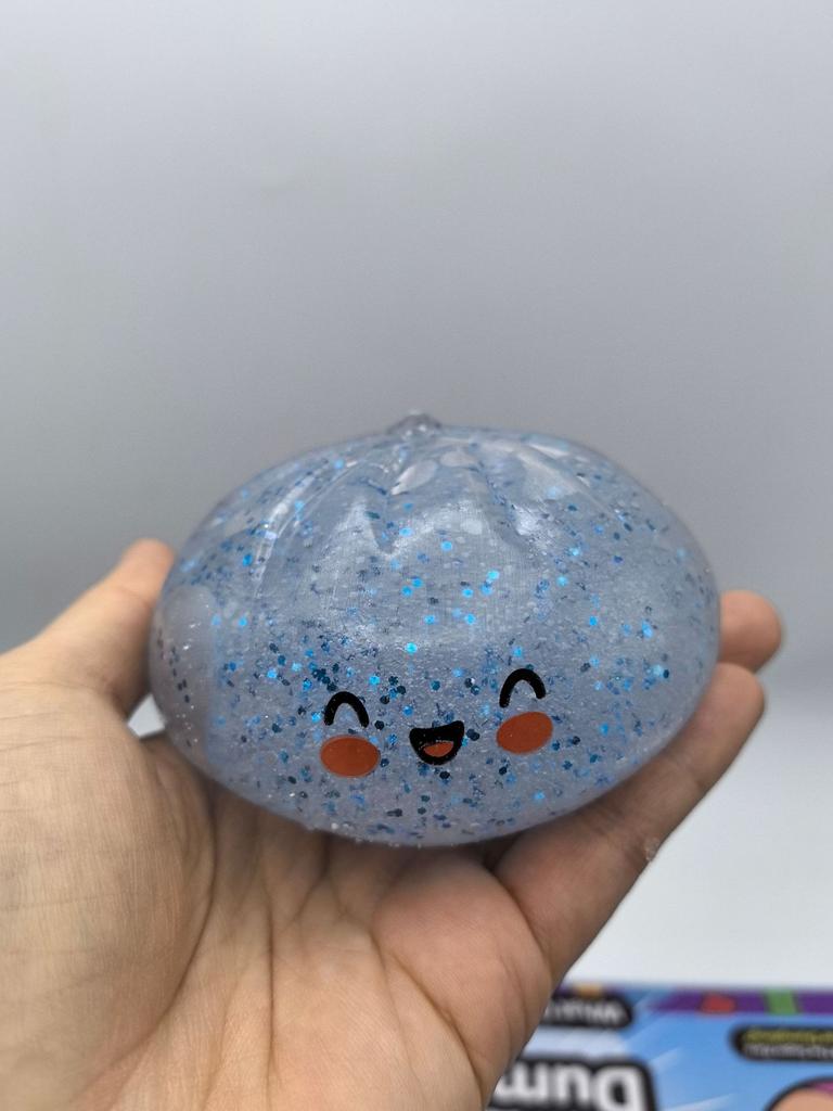 Brinquedos de Pressão para Dumpling, Pães de Dumpling Gigantes, Playsets, Bola de Estresse de Dumpling com Glitter de Subida Lenta, Brinquedos Fidget para Alívio do Estresse para Casa e Escritório