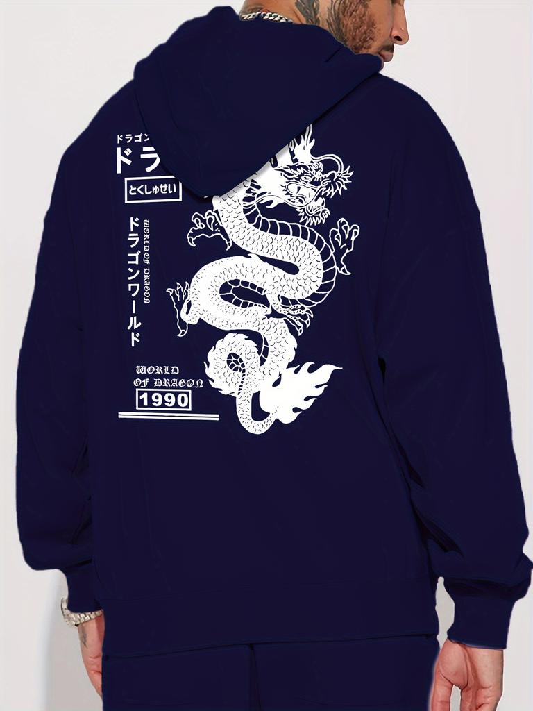 Spring and Autumn Printed Chinese Dragon Personality Sweater Versatile Jacket