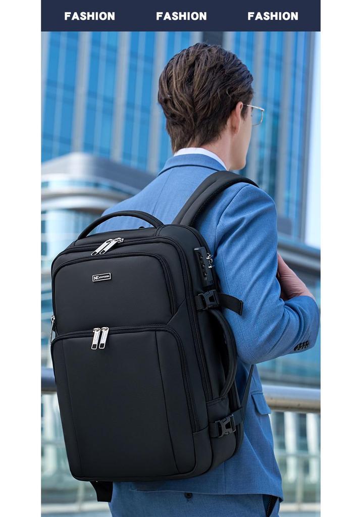 Men's Waterproof Business Backpack - Large Capacity, Multi-functional, Anti-theft, Luxury Commuter Bag.