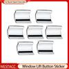 7 bucăți/set autocolant pentru buton de ridicare a geamului mașinii ornamente cu paiete pentru Chevrolet Cruze Malibu TRAX/Buick Encore Excelle/Opel Mokka
