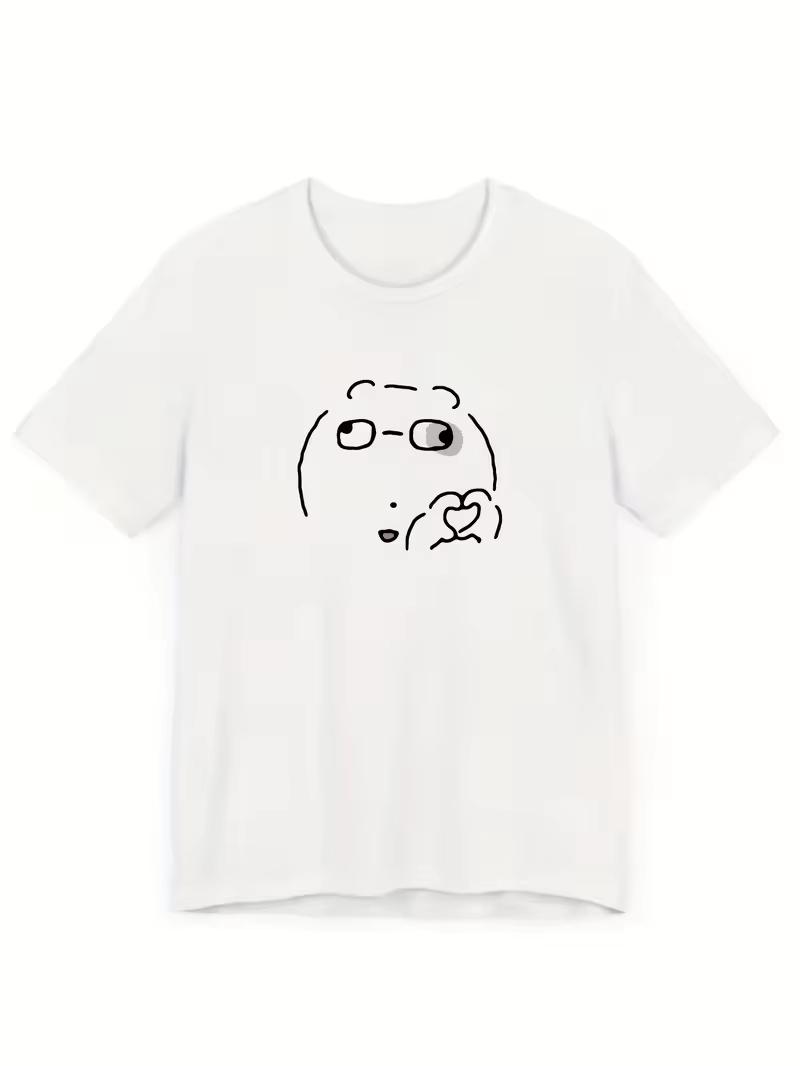 

Cute Angel Ghost Graphic TShirt Funny Korean Style Cartoon Print Short Sleeve Tee Casual Daily aesthetic graphic t shirts 4XL