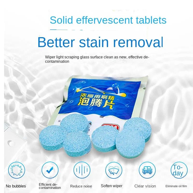 60 bucăți Curățător Parbriz Auto Tabletă Efervescentă Curățător Solid Apă pentru Sticlă Accesorii Auto Universale Curățător Spray