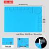 Multi-Style Magnetic Silicone Repair Pad - High-Temp Resistant, Grooved Workbench Heat Insulation Mat