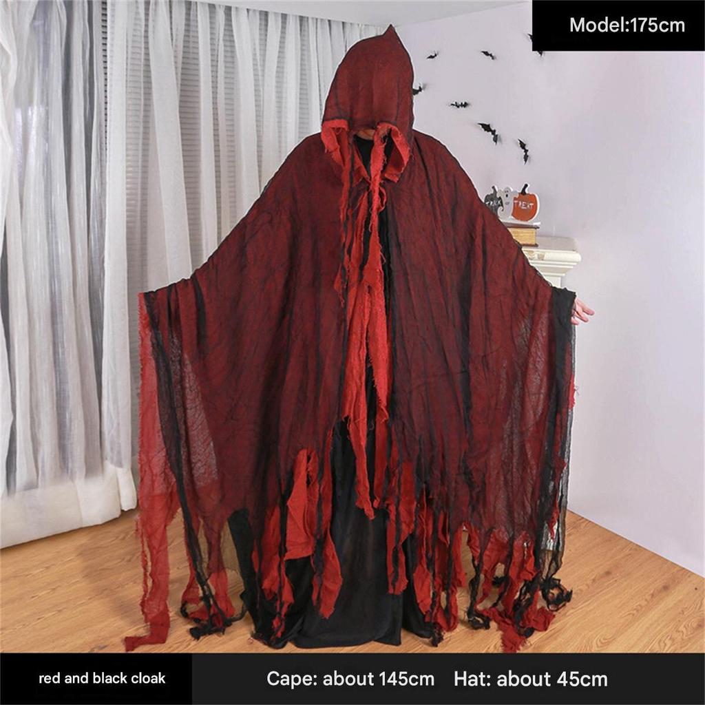 Halloween Rag Cape Red Cape Death Cosplay Costume Weapon Party Dress Up Halloween Props