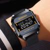 Multifunctional Waterproof Men's Sports Watch - Fashionable Electronic Design for Students