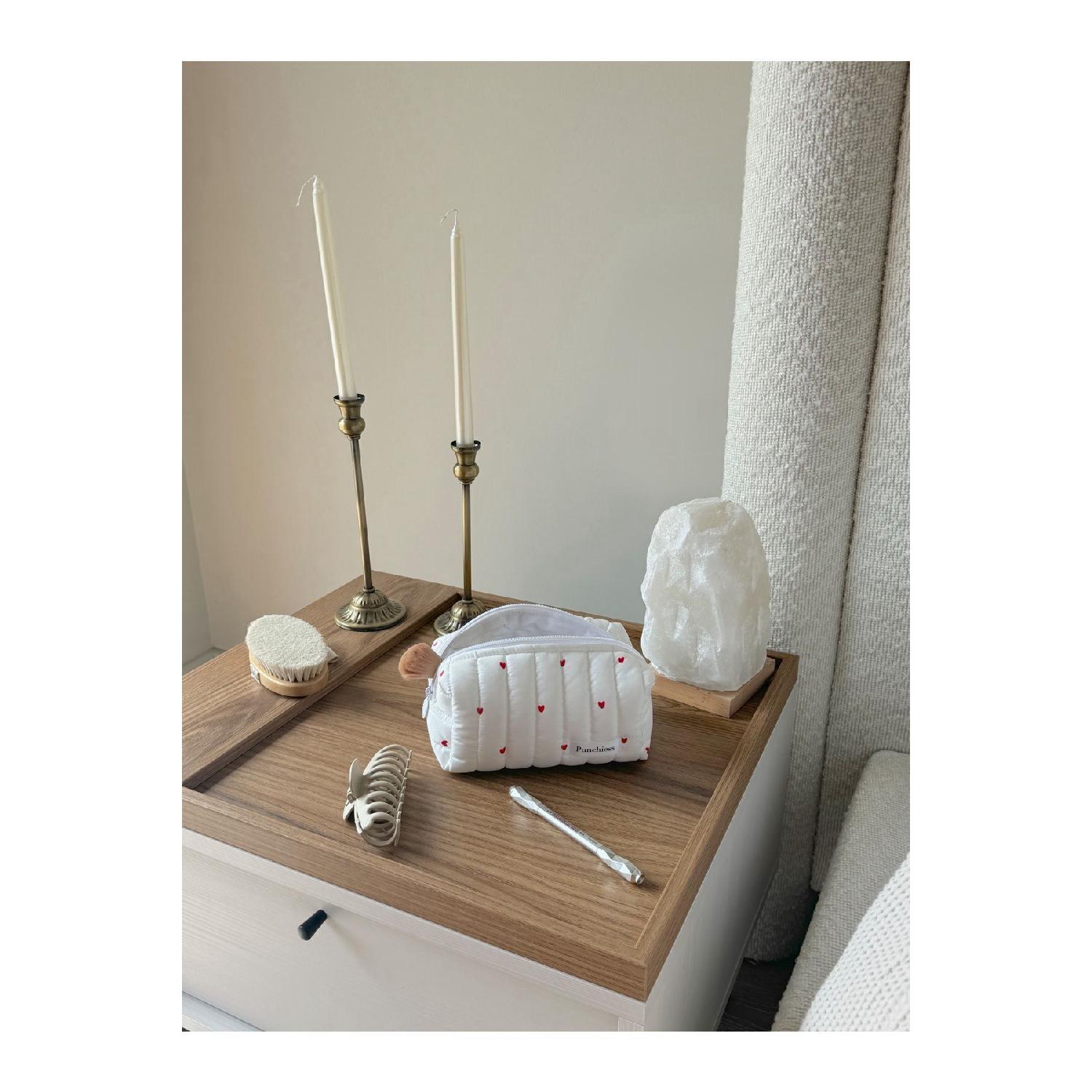 

Red Heart Makeup Bag Small Size красный