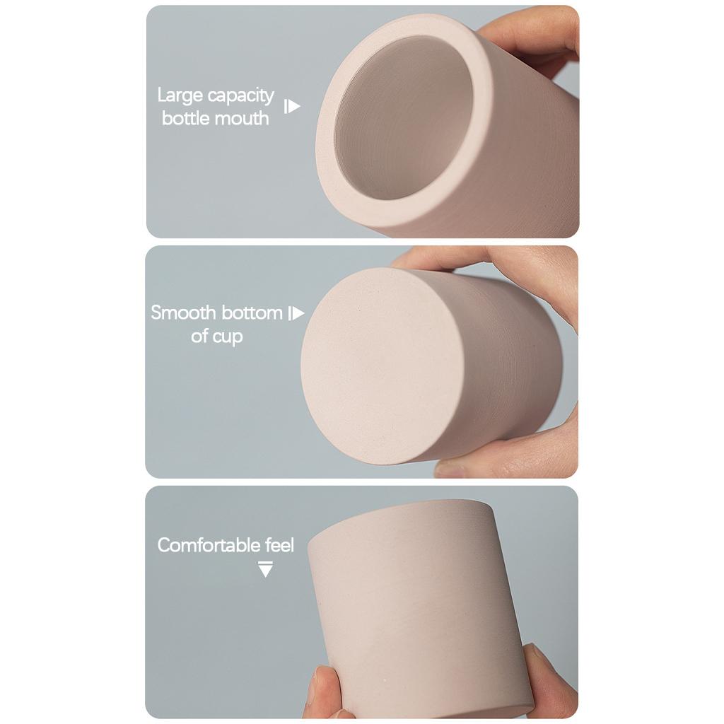 Diatomite Toothbrush Holder Cup Toothpaste Makeup Brushes Razors Holder Bathroom