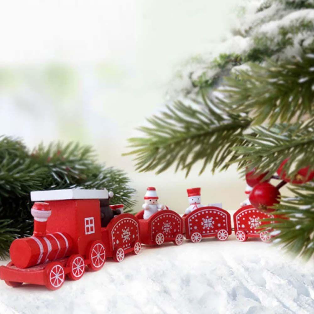 DIY Children's Toys Christmas Decoration Window Ornaments Train Christmas Ornament Home Decoration