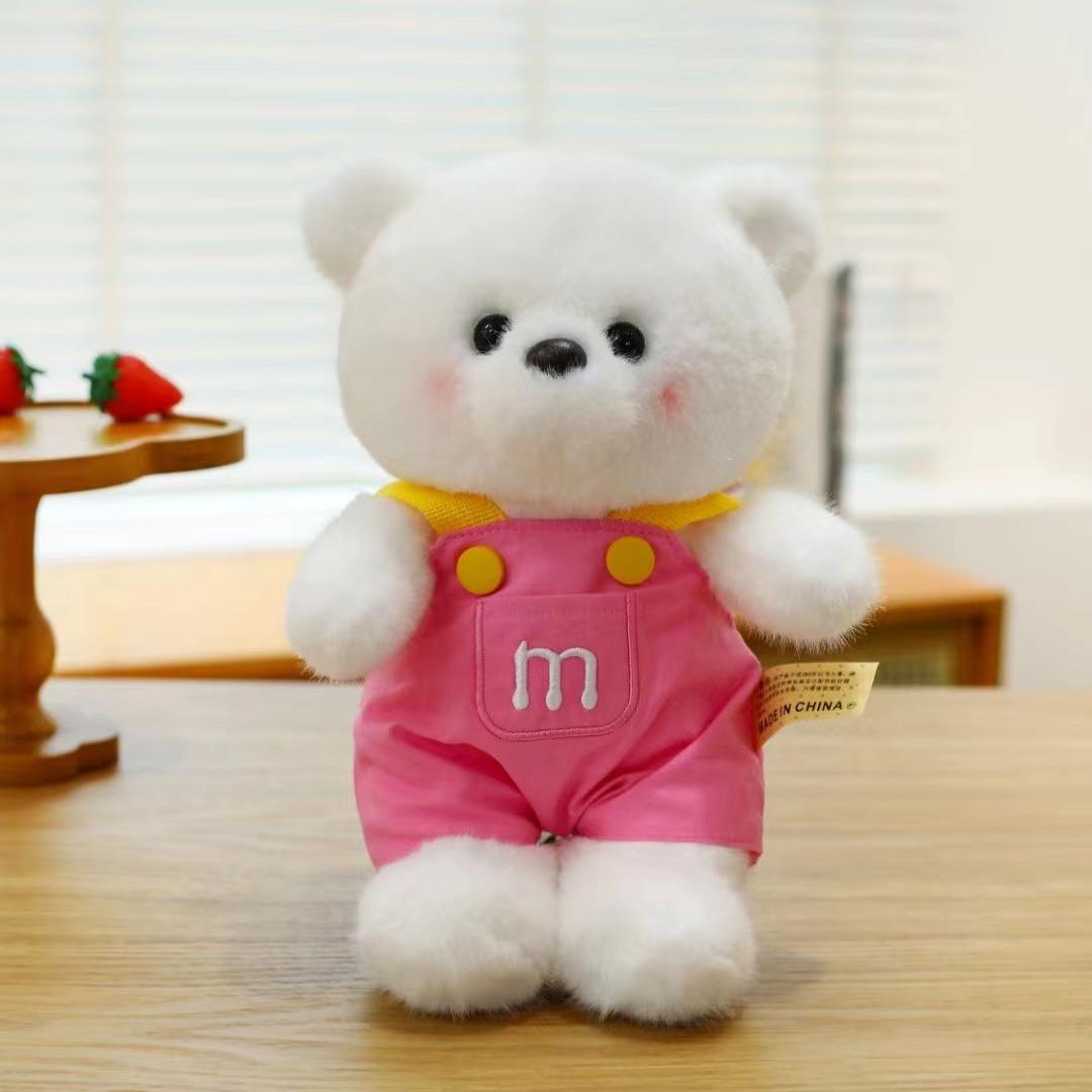 

Cute Overalls Vitality Bear Plush Toy 8 Inch Grab Machine Doll Bear Doll Holiday Gift 25cm8 inch grab machine doll 0.2kg