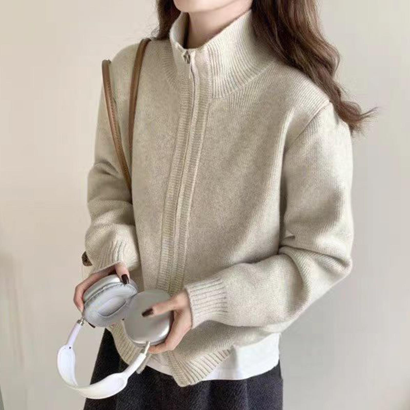 

Женские свитера, Женские куртки, Вязаные кардиганы One Size бежевый