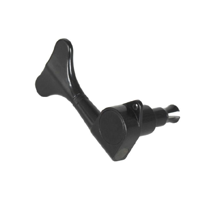 4Pcs Bass Machine Head Knobs Sealed Tuning Key Black Bass String Tuning Peg for 4 String Bass Instruments Enduring