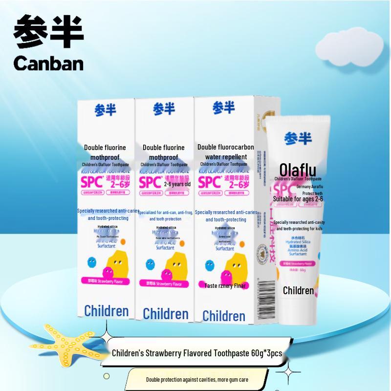 Canban Children s Strawberry Olafluor Toothpaste