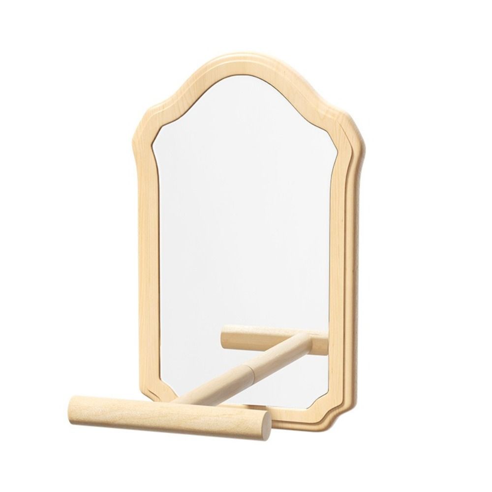 Detachable Bird Mirror Perch Wear-Resisting Parrot Platform Stand  Bird Cage Accessories