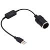 USB A Stecker zu 12V Zigarettenanzünderbuchse, USB 5V zu 12V Step-Up Zigarettenanzünder-Adapter, Für Dashcam, GPS, Auto-LED-Streifen und andere KFZ-Elektronik