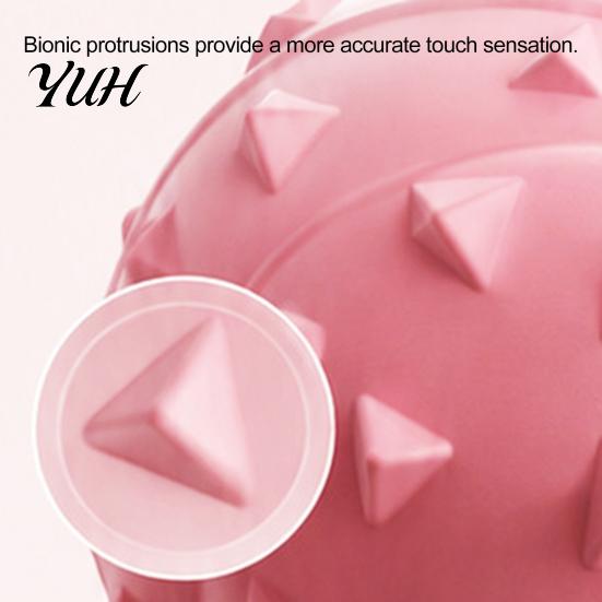 Tragbarer Massageball mit mehrstufiger Vibration, Yogaball, Handlicher elektrischer Muskelroller, 1300mAh Akku, 3 hohe Vibrationsstufen für