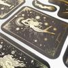 40 Sheets Per Pack Retro Constellation Tarot Card Gold Stickers Label Decoration DIY Diary Student Stationery Material Decorative Stickers