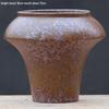 Creative Handmade Coarse Pottery Terracotta Pot - Large Square Glossy Glazed Planter with Low Breathable Rim for Succulents and Pothos