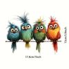 1/2pcs Fun Bird Flower: Removable Animal Stickers Car Stickers Door Stickers Window Stickers Bathroom Window Stickers