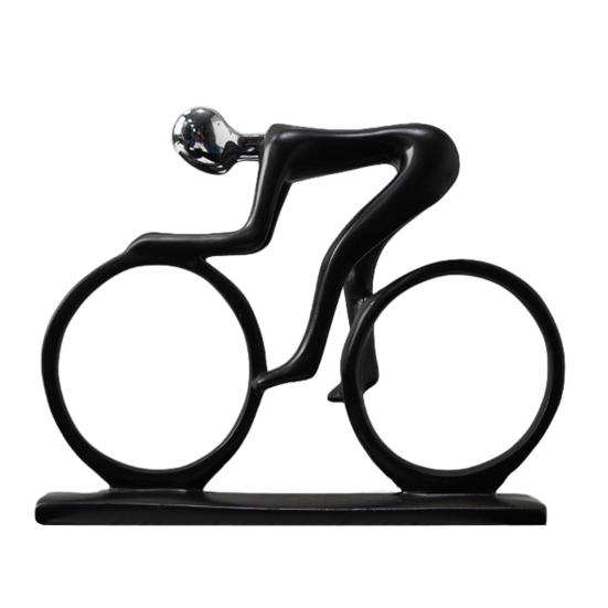Minimalist Black Resin Figurines, Modern Abstract Musician & Golfer Statues, Luxury Home Decor for Living Room TV Stand Entryway Wine Cabinet, Unique