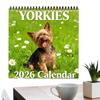 Dog Calendar 2026 Animal Art 12 Monthly Planning Planner 2026 Wall Calendar 12 Month for Bedroom Living Room Kitchen Classroom