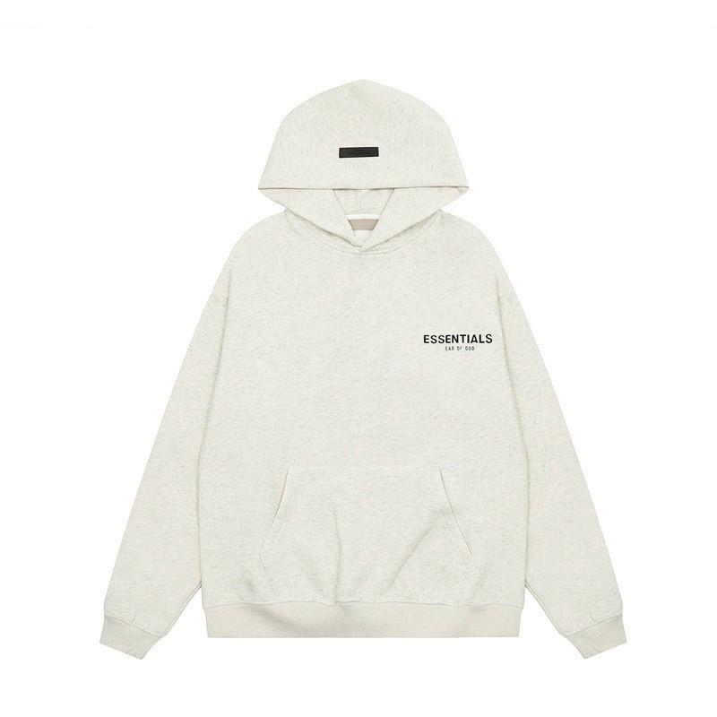 Mens Hooded Oversized Cotton Sweatshirt With Flocked Letter Print Warm Lined Casual Pullover