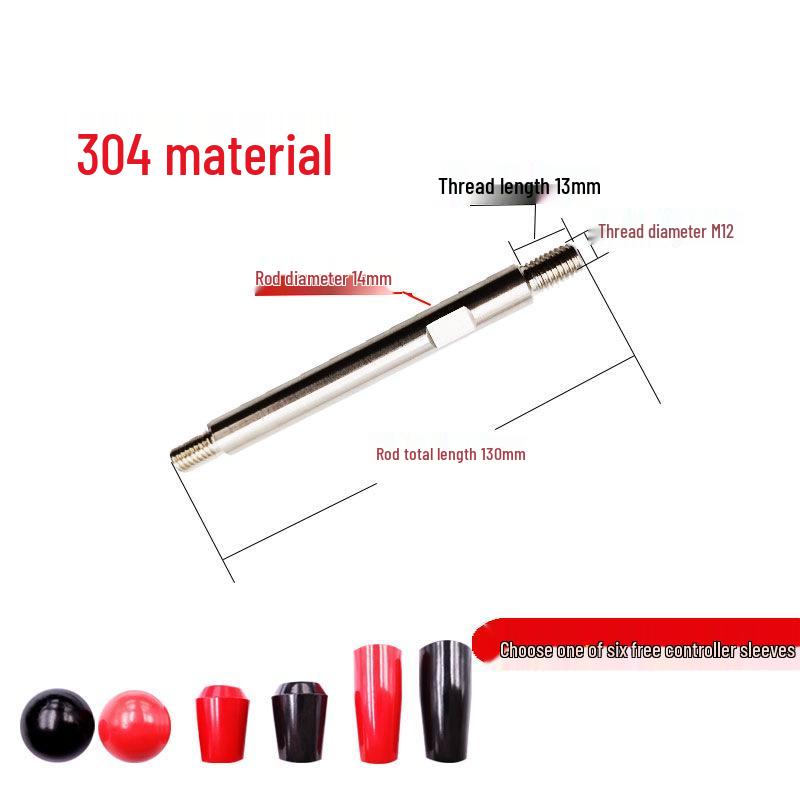 Double-Ended Threaded Stainless Steel Drill Handle Lever