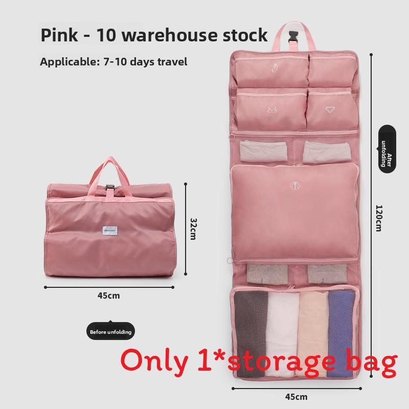 Travel Organizer Bag With Multiple Compartments For Lingerie And Clothing Storage In Bedroom