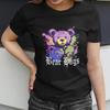 Women's Short Sleeve T Shirt 'Bear Hugs' Trendy with Colorful Teddy Bear Spray Paint Print