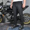 Mens Motorcycle Riding Pants With Ventilated Mesh High-Waist Adjustable Fit Breathable Protective Gear