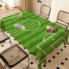 Football Field Plan Home Tablecloths Dining Decoration And Rectangular Table Accessories Waterproof Cloth Anti-stain