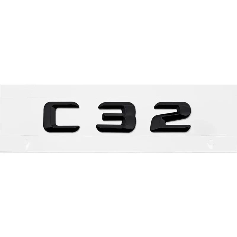 

3D Car Tail Letter Stickers Badge for Mercedes Benz C Class C32 C36 C43 C55 C63 C180 C200 C220 C230 Auto Rear Trunk Emblem Plastic