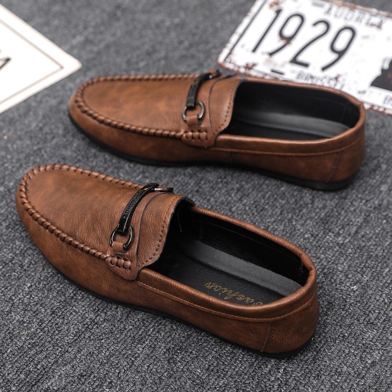 Loafers Shoes Men Clasicc Comfy Man Flat Moccasin Fashion Shoes Men Slip-on Boat Shoes for Men Casual Shoes Driving Shoes Men