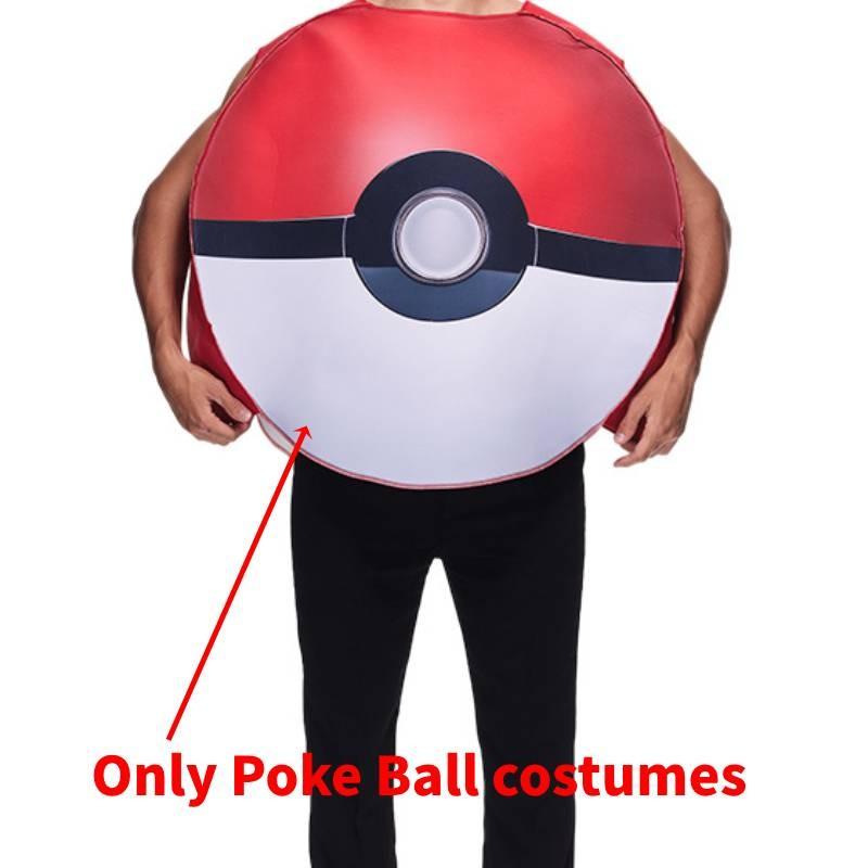 

Pokemon Poke Ball Halloween Cosplay Costume With Polyester Material For Adults