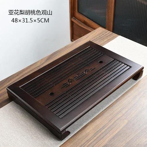 Serving Chinese Tea Tray Wood Plate Office Desk Luxury Tea Tray Japanese Nordic Bandeja Para Cha Kitchen Accessories YN50TT