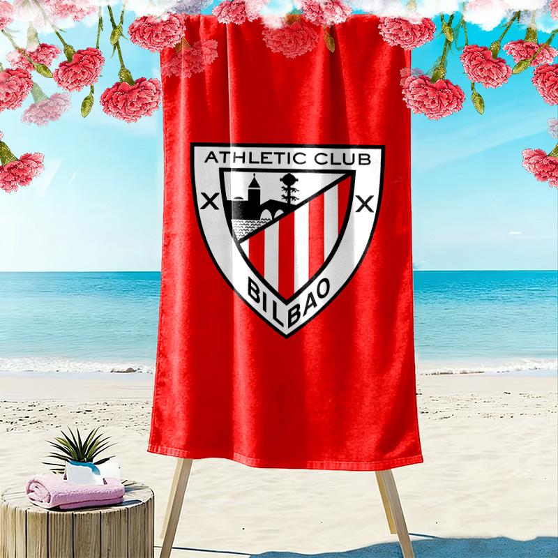 Athletic Club 2D Flachdruck Strandtuch, Großes Weiches Schnelltrocknendes Handtuch für Strand Camping Schwimmen