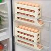 La boîte de rangement pour œufs de réfrigérateur peut contenir plusieurs œufs, les gardant rangés et faciles d'accès. Convient pour une utilisation en cuisine.
