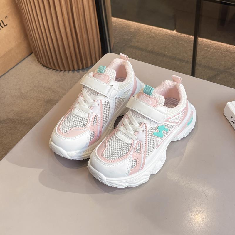 

Дитяча мода Дихаюче повсякденне взуття Дитяче спортивне взуття для бігу Студенти Хлопчики та дівчатка У тренді Зручні кросівки 37 рожевий