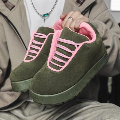 Men's 2025 Winter Low-Top Cotton Casual Shoes - Trendy All-Match Fashion for Work or Students