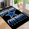 Kristall-Samt-Teppich mit Dallas Cowboys Design, Weiche rutschfeste Bodenmatte für Wohnzimmer Schlafzimmer Dekoration