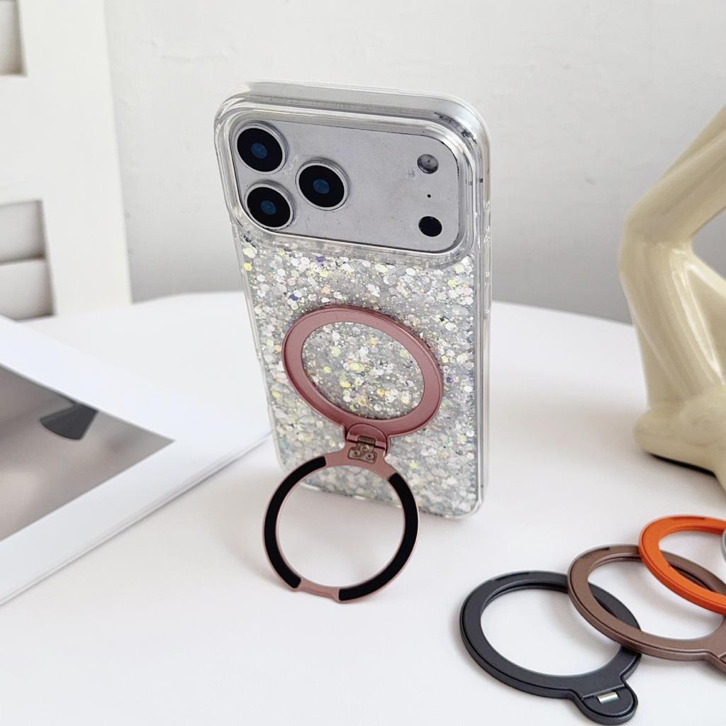 360-Degree Rotating Metal Stand with N52 Strong Magnet, Hardware Ring Holder, Car Mount Stand, Factory Direct Sale