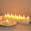 Plastic Rechargeable Tea Light Candle Rechargeable USB Charge Candle Party Decoration