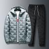 Winter Thick Cotton-padded Jacket Men's Jacket Tide Brand Cotton-padded Jacket Sports Padded Jacket Suit To Keep Warm Two-piece Men