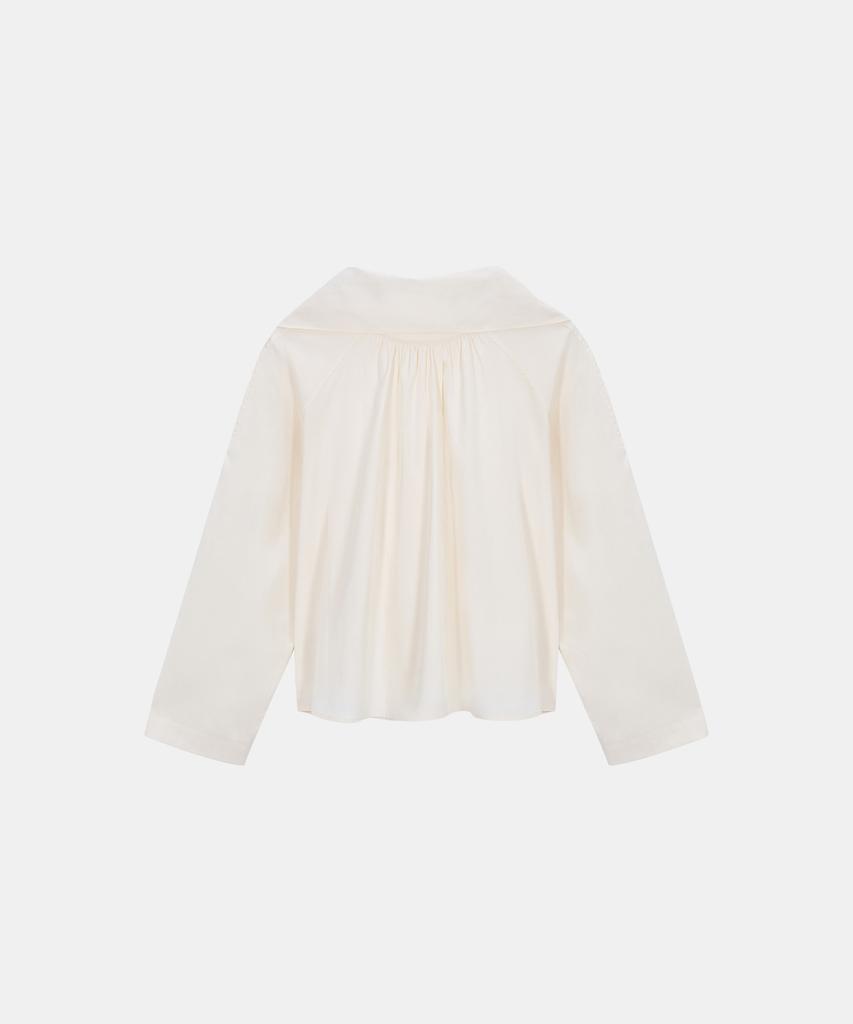 POETSEOUL Double Tie Blouse_Ivory
